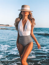Load image into Gallery viewer, đăBest SellerăOne-Piece Swimsuit | High Waist Backless Bathing Suit | Quick-Dry Mix Color Swimwear