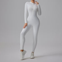 Load image into Gallery viewer, 「Zip Sculpt」Half-Zip Bodysuit ✨ Naked Feel Dance & Fitness Onesie