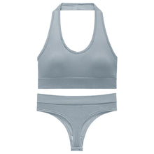 Load image into Gallery viewer, 「Lift & Breathe」Halter Sports Bra Set ✨ Full Coverage Yoga Top