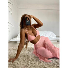 Load image into Gallery viewer, 🌊【3-Piece Bikini Set】Swim Skirt Outfit | Sexy Yet Modest Swimwear