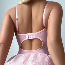 Load image into Gallery viewer, 「Innocent Seduction」Lace Bodysuit ✨ Shapewear with Garter Straps