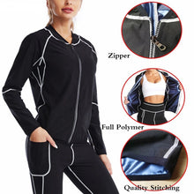 Cargar imagen en el visor de la galería, 🔥【Slimming Workout】Men & Women's Sauna Suit | Long Sleeve Fitness Outfit | Waist Trainer Sportswear | Adjustable Sweat Suit🔥