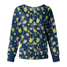 Charger l'image dans la galerie, Women's Casual Long Sleeve Stand Collar Single Button Printed Nursing Uniform Jacket - Loose Comfortable Polyester Cardigan Top