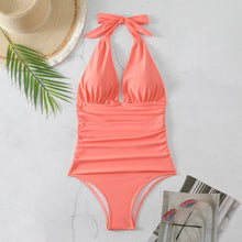 Load image into Gallery viewer, đăBest SellerăOne-Piece Swimsuit | High Waist Backless Bathing Suit | Quick-Dry Mix Color Swimwear