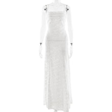 Carica l'immagine nel visualizzatore di Gallery, 「Midsummer Night」Cross-Border Dress ✨ Backless Chiffon Gown with Slit