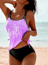 Cargar imagen en el visor de la galería, 🌊【Tankini Set】Adjustable Two-Piece | Modest Printed Swimwear