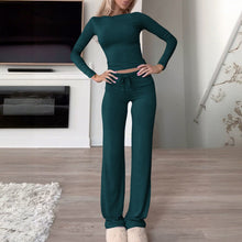 Load image into Gallery viewer, 「Cozy Movement」 Fall/Winter Yoga Set ✨ Solid Color Long Sleeve & Pants