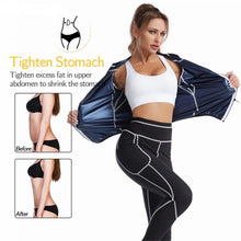 Cargar imagen en el visor de la galería, 🔥【Slimming Workout】Men & Women's Sauna Suit | Long Sleeve Fitness Outfit | Waist Trainer Sportswear | Adjustable Sweat Suit🔥