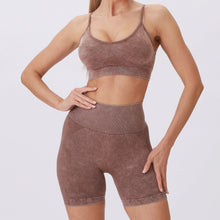 Load image into Gallery viewer, 「Curve Embrace」Plus Size Workout Set ✨ Slim Fit Tank & Washed Shorts