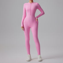 Load image into Gallery viewer, 「Zip Sculpt」Half-Zip Bodysuit ✨ Naked Feel Dance & Fitness Onesie