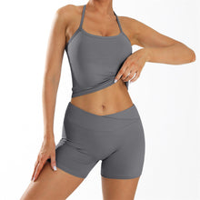 Load image into Gallery viewer, 「Breeze Back」Quick-Dry Yoga Set ✨ 75% Nylon+25% Spandex Fitness Outfit