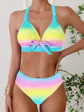 Cargar imagen en el visor de la galería, 🌺【Colorful Bikini】Plus Size Two-Piece | Sexy Triangle Swimwear
