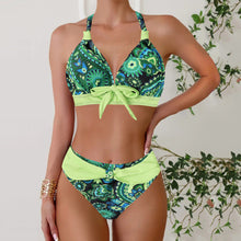 Cargar imagen en el visor de la galería, 🌺【Colorful Bikini】Plus Size Two-Piece | Sexy Triangle Swimwear