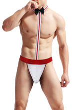 Charger l&#39;image dans la galerie, Lingerie pour hommes String sexy taille basse avec nœud papillon Culotte une pièce Taille unique
