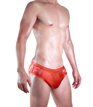 Carica l&#39;immagine nel visualizzatore di Gallery, Mens Lace Thong Underwear Low Waist Panties Mesh G-String Briefs
