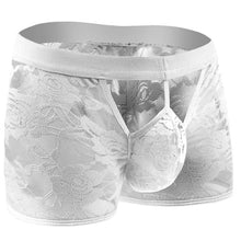 Cargar imagen en el visor de la galería, Men&#39;s  Sexy Lingerie Erotic Lingerie Panties Lace Open Lace Boxer Briefs
