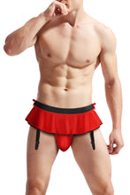 Cargar imagen en el visor de la galería, Mens Lingerie Sexy Thong Low Rise G-String  Underwear suspenders
