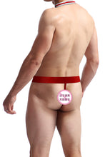 Cargar imagen en el visor de la galería, Men&#39;s Lingerie Thong Sexy Low Rise Bow Tie One Piece Panties One size
