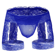 Carica l&#39;immagine nel visualizzatore di Gallery, Men&#39;s Erotic Underwear Panties Lace Tie-Up Boxer Briefs
