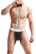 Cargar imagen en el visor de la galería, Men&#39;s Lingerie Thong Sexy Low Rise Bow Tie One Piece Panties One size
