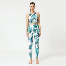 Load image into Gallery viewer, 「Floral Dancer」Print Yoga Set ✨ Quick-Dry Leggings &amp; Sports Bra

