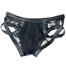 Carica l&#39;immagine nel visualizzatore di Gallery, Mens Lace Thong Underwear Low Waist Panties Mesh G-String Briefs
