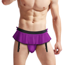 Cargar imagen en el visor de la galería, Mens Lingerie Sexy Thong Low Rise G-String  Underwear suspenders
