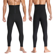 Загрузить изображение в средство просмотра галереи, 🔥【Sweat &amp; Sculpt】Men&#39;s Compression Pants | High Waist Workout Tights | Elastic Waist Trainer
