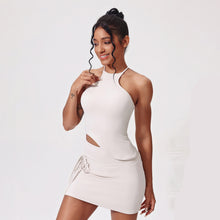Charger l&#39;image dans la galerie, 「Naked Feel」Nylon Yoga Set ✨ Pocket Tennis Skirt &amp; Fitness Outfit
