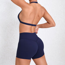 Charger l&#39;image dans la galerie, 「Sweat &amp; Sexy」Racerback Sports Set ✨ High-Support Bra &amp; Yoga Shorts
