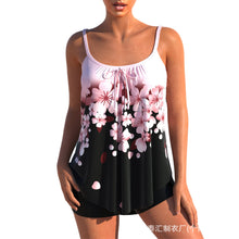 Carica l&#39;immagine nel visualizzatore di Gallery, Trendy Bikini Set for Women - High Waisted Shorts &amp; Sexy Backless Tankini Top, Quick Dry Swimwear
