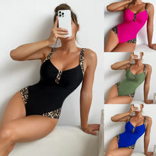 Lade das Bild in den Galerie-Viewer, 🌊【One-Piece Bikini】Sexy Backless Swimsuit | Solid Color Bathing Suit
