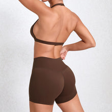 Charger l&#39;image dans la galerie, 「Sweat &amp; Sexy」Racerback Sports Set ✨ High-Support Bra &amp; Yoga Shorts
