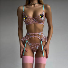 Load image into Gallery viewer, ✨「Haute Désir」Hand-Embroidered Bondage Lingerie
