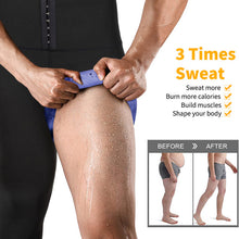 Загрузить изображение в средство просмотра галереи, 🔥【Sweat &amp; Sculpt】Men&#39;s Compression Pants | High Waist Workout Tights | Elastic Waist Trainer
