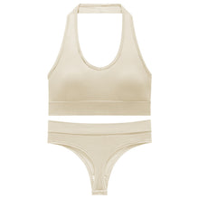 Charger l&#39;image dans la galerie, 「Lift &amp; Breathe」Halter Sports Bra Set ✨ Full Coverage Yoga Top
