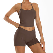 Charger l&#39;image dans la galerie, 「Breeze Back」Quick-Dry Yoga Set ✨ 75% Nylon+25% Spandex Fitness Outfit
