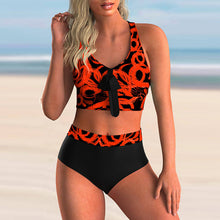 Carica l&#39;immagine nel visualizzatore di Gallery, 🔥【Crisscross Bikini】High Waist Two-Piece Set | Sexy Backless Swimwear
