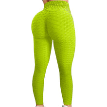 Cargar imagen en el visor de la galería, 🏃‍♀️【Quick-Dry】Pineapple Pattern Yoga Pants | Bubble Butt Leggings | Workout Tights
