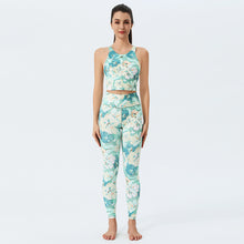Load image into Gallery viewer, 「Floral Dancer」Print Yoga Set ✨ Quick-Dry Leggings &amp; Sports Bra
