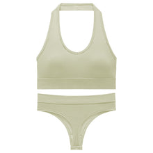Charger l&#39;image dans la galerie, 「Lift &amp; Breathe」Halter Sports Bra Set ✨ Full Coverage Yoga Top
