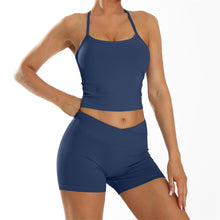 Charger l&#39;image dans la galerie, 「Breeze Back」Quick-Dry Yoga Set ✨ 75% Nylon+25% Spandex Fitness Outfit
