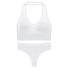 Charger l&#39;image dans la galerie, 「Lift &amp; Breathe」Halter Sports Bra Set ✨ Full Coverage Yoga Top
