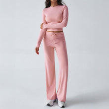 Charger l&#39;image dans la galerie, 「Cozy Movement」 Fall/Winter Yoga Set ✨ Solid Color Long Sleeve &amp; Pants
