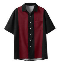 Load image into Gallery viewer, European &amp; American Men&#39;s New 3D Printed Short Sleeve Shirt - Stylish Checkered Breathable Open Front Shirt, Turn-Down Collar, Stretch Polyester Casual Top

