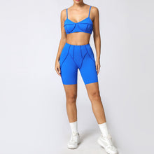 Charger l&#39;image dans la galerie, 「Soft Strength」Brushed Yoga Set ✨ Nylon Sports Bra &amp; Shorts
