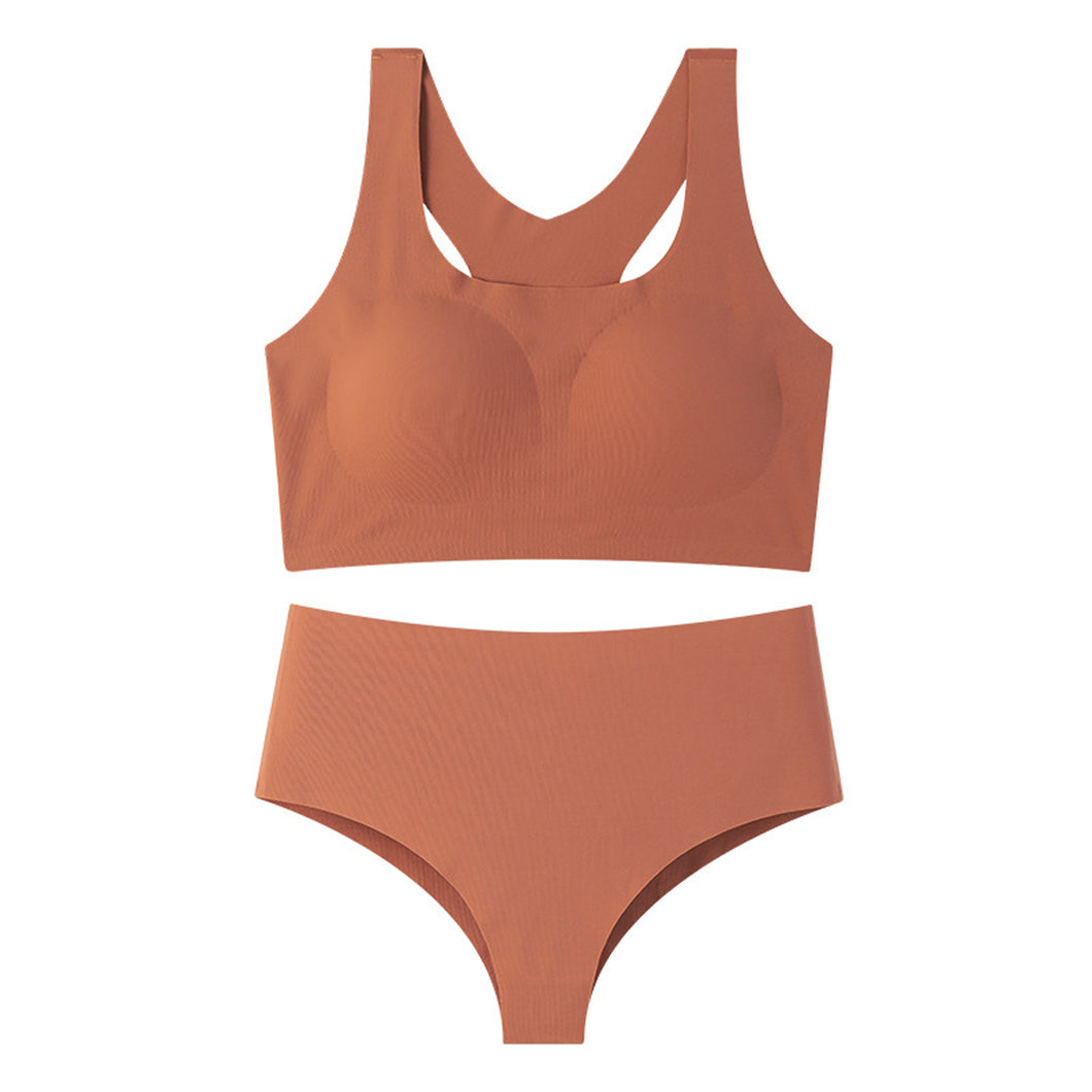 「Invisible Lift」Seamless Sports Bra Set ✨ Full Coverage Racerback