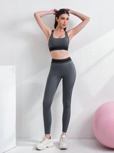 Charger l&#39;image dans la galerie, 「Pilates Pro」Y-Back Tank Set ✨ High-Waist Yoga Pants
