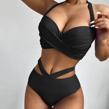 Charger l&#39;image dans la galerie, 🌊【Underwire Bikini】High Waist Two-Piece | Sexy Printed Swimwear
