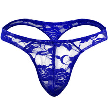 Load image into Gallery viewer, One Size Men&#39;s erotic underwear lace sexy semi-transparent thong T pants
